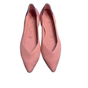 Rothy's Rosebud Points 7.5 Pointed Toe Flats NIB MED PINK